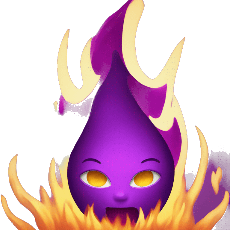 Purple fire  emoji