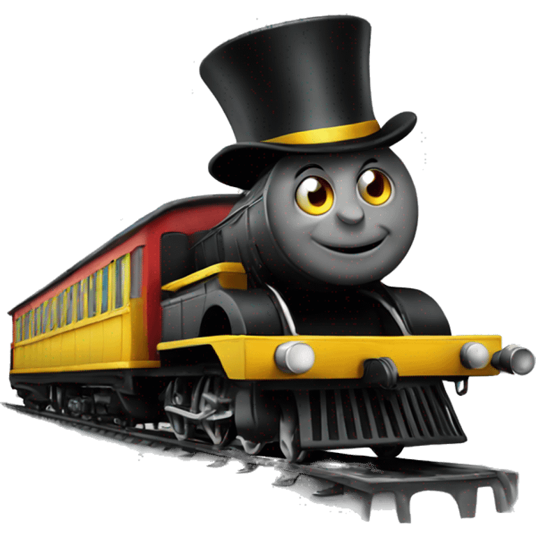 train whith tophat emoji