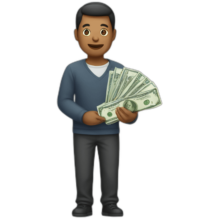 PERSON HOLDING MONEY emoji