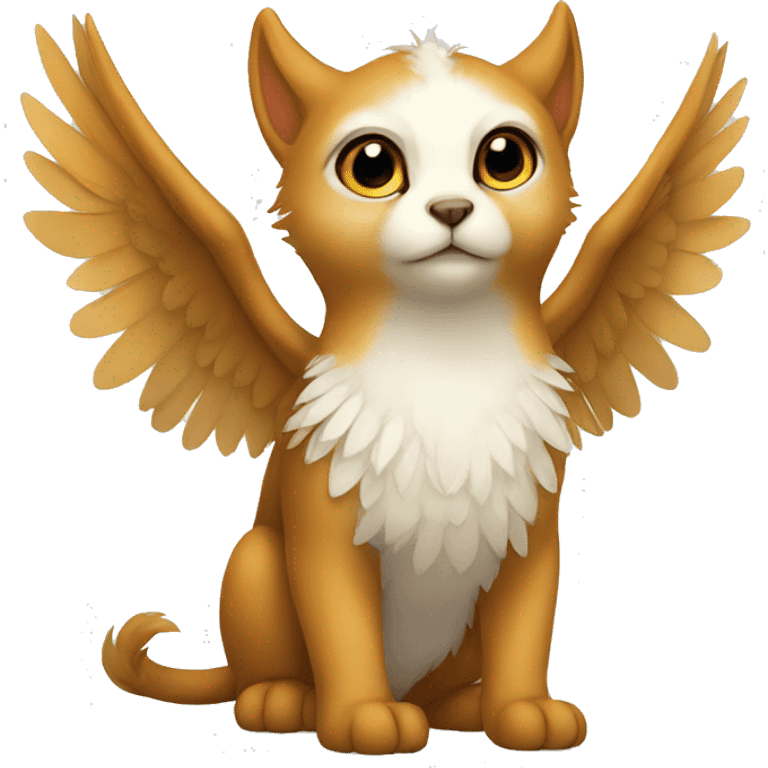 Cute cool winged animal hybrid full body  emoji