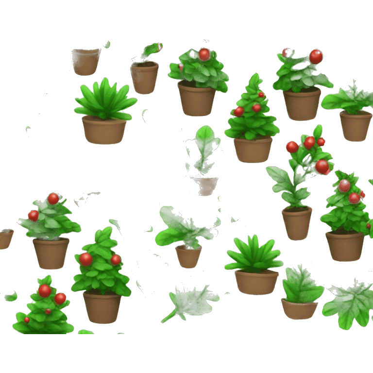 Christmas plants emoji