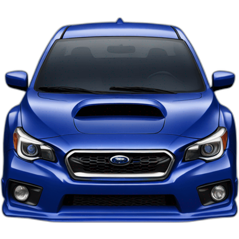 Dark Blue Subaru wrx hyperrealistic emoji