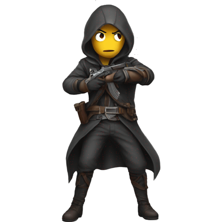 assassin scared full emoji