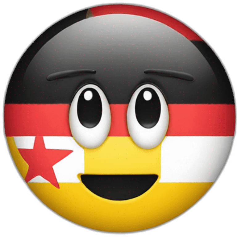 Yellow emoji covered with the Syrian flag  emoji