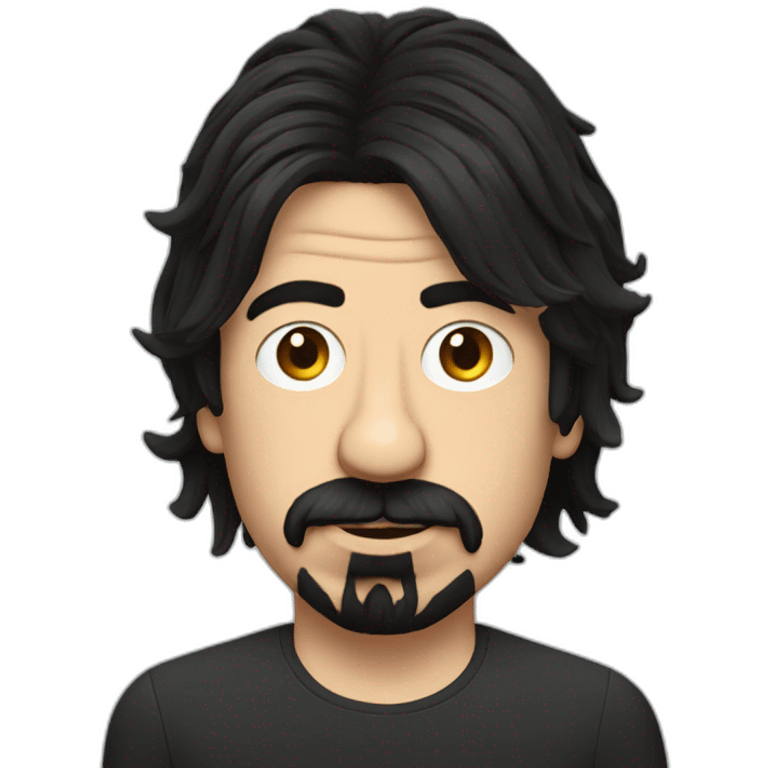 Spanish Dave grohl with junkie hair emoji