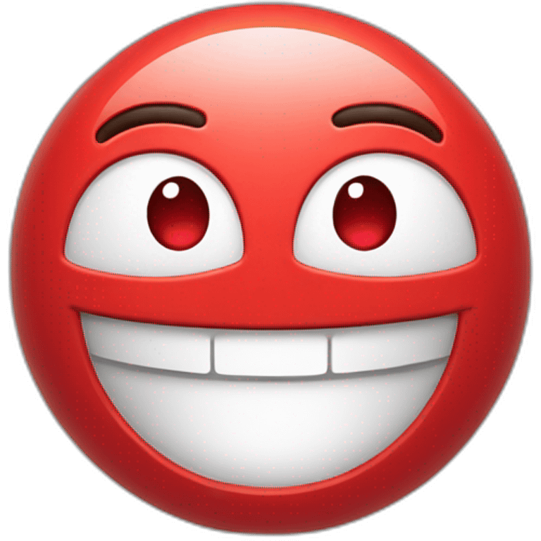 3D smiling ، emoji red emoji