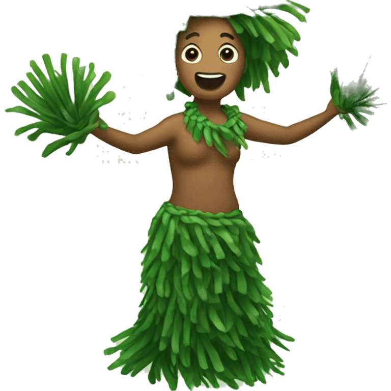 Seaweed Dancing Hula emoji