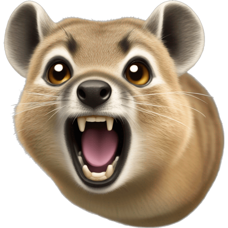 hyrax screaming emoji