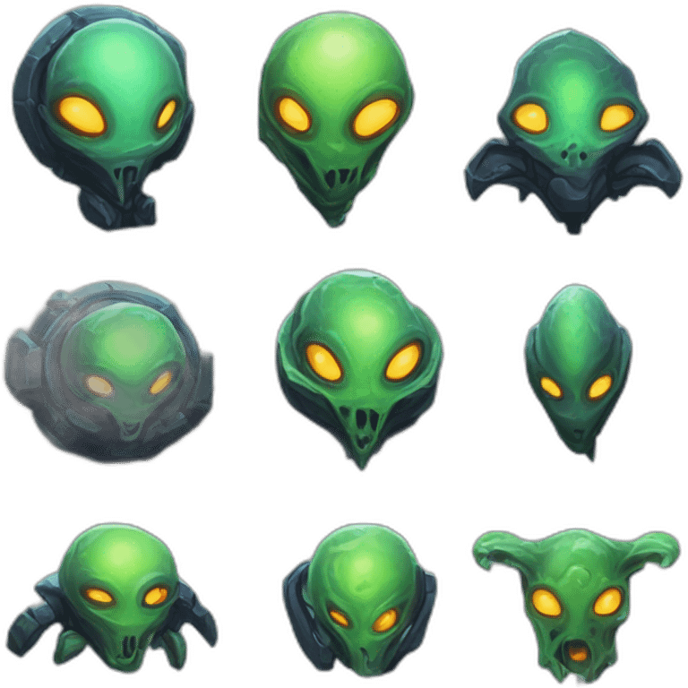 alien planet roguelike rpg style inspired by hearthstone emoji