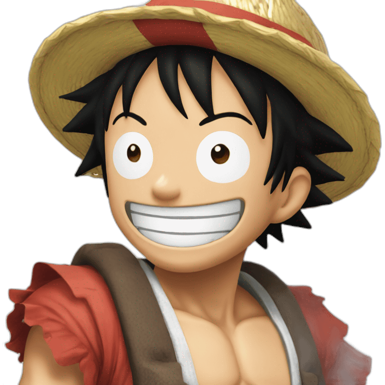 Luffy with gear5 who laughs emoji