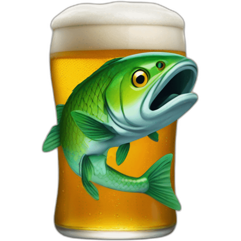 Fishman beer emoji