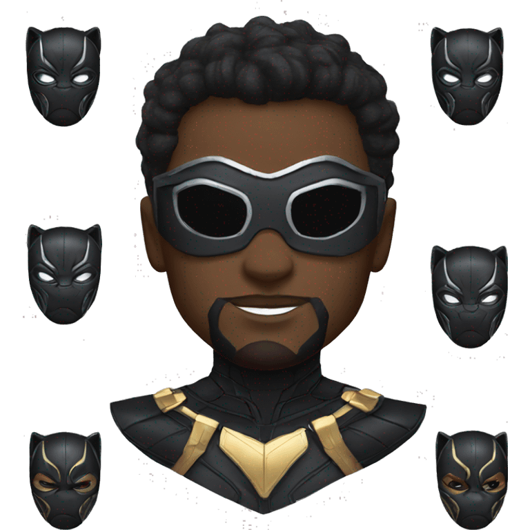 Black panther superhero emoji