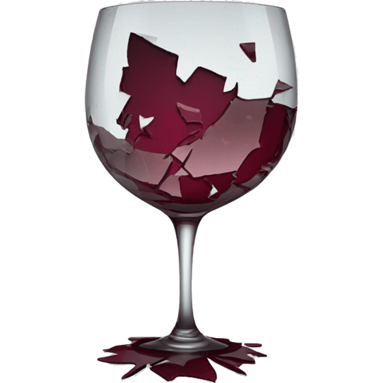 shattered wine glass emoji