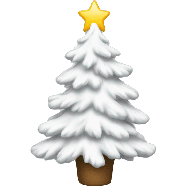 white christmas tree emoji