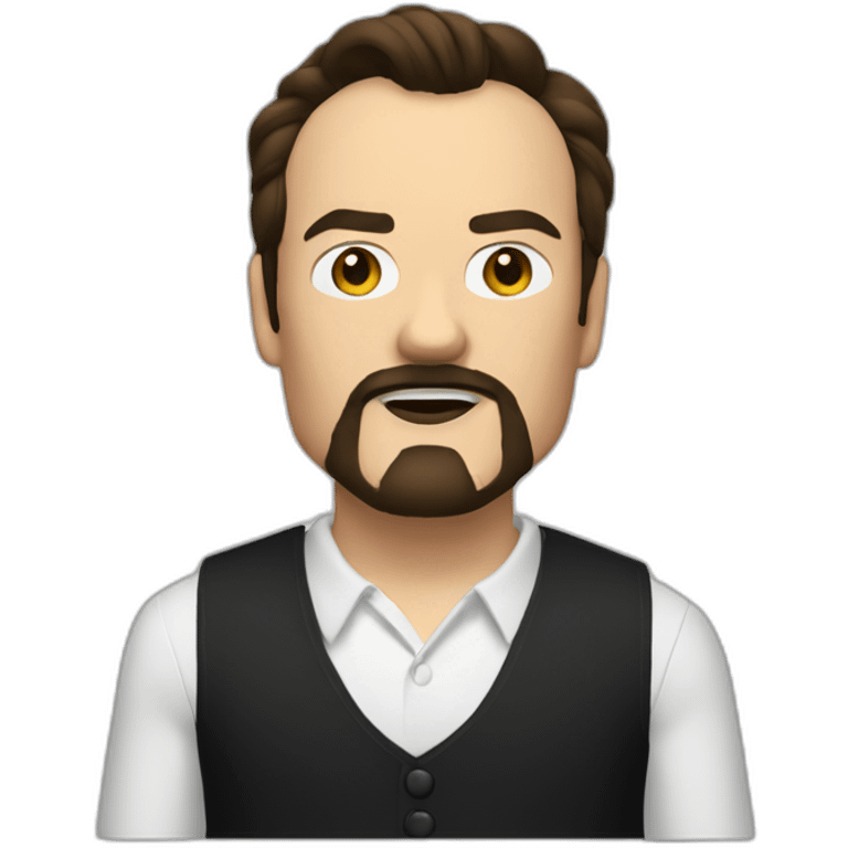 quinten tarantino with a goatee emoji