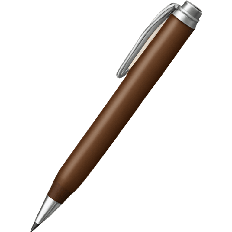 brown pen emoji