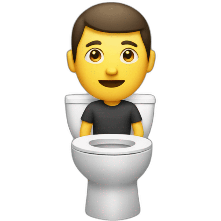 Man toilet emoji