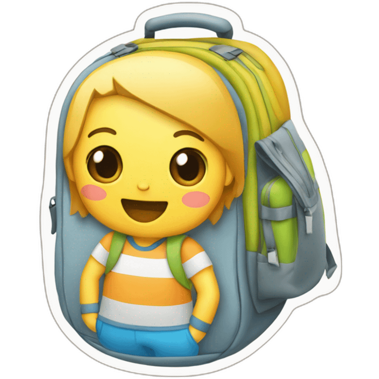 mochila viajera de la salud emoji