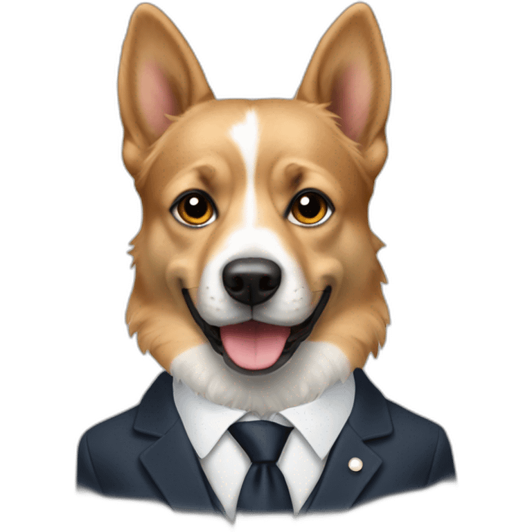 chien sur macron emoji