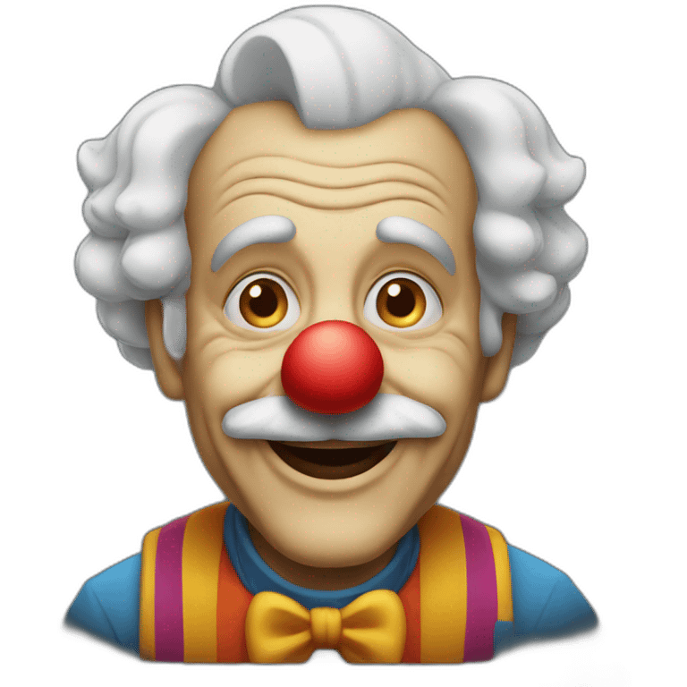 Old man clown emoji