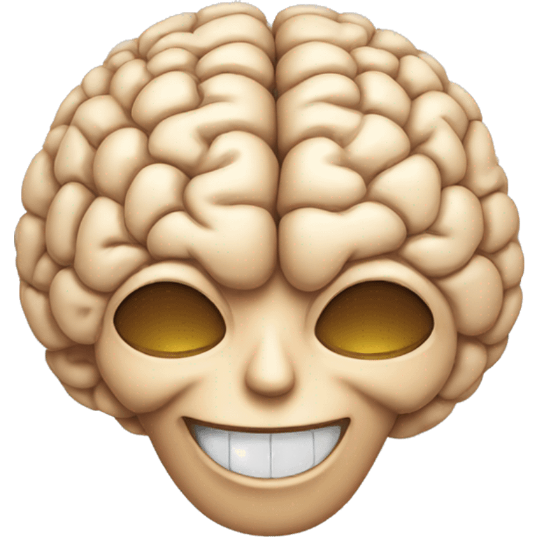 brain smiling emoji