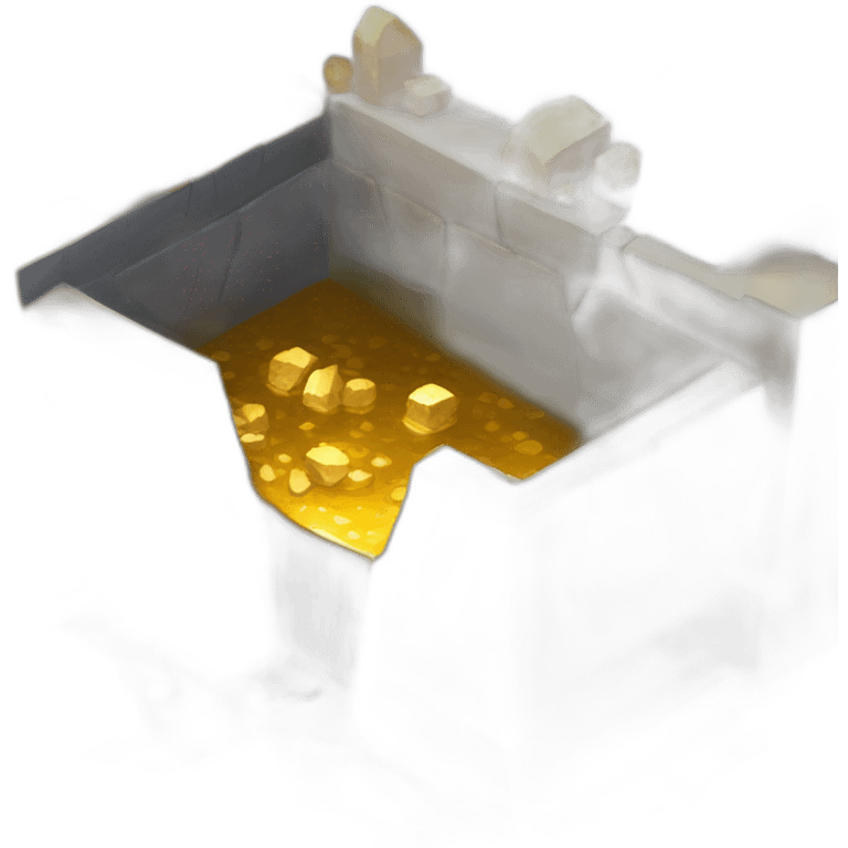 isometric mineshaft gold emoji