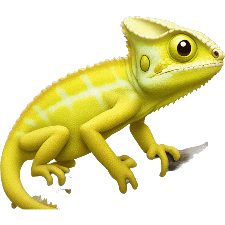 Yellow chameleon  emoji