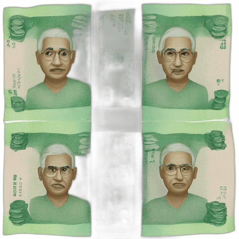 Indian rupee banknotes emoji