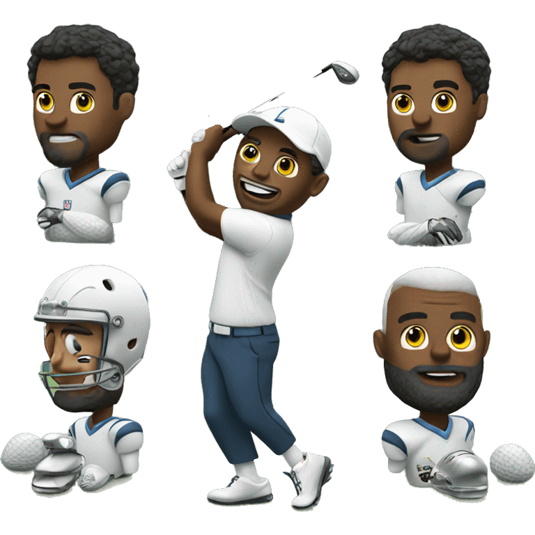 golfer in nfl ge emoji