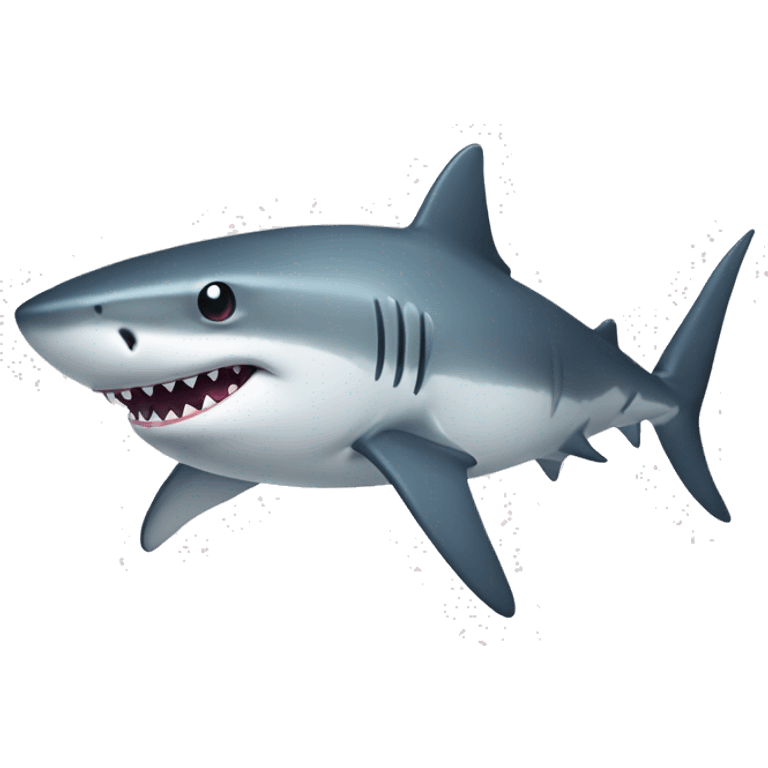 shark that is transparent with dashed line emoji