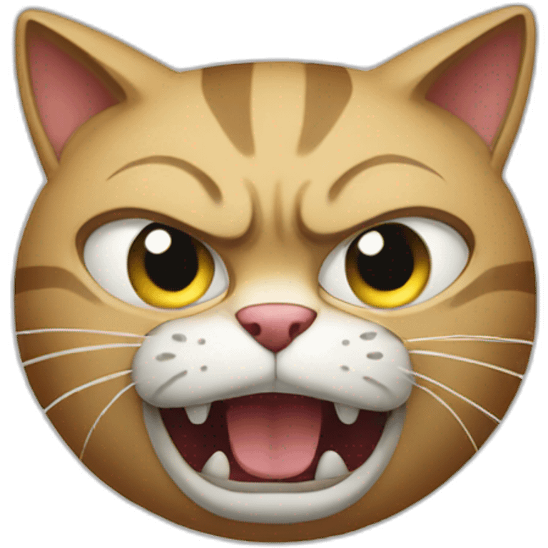 angry cat driving emoji