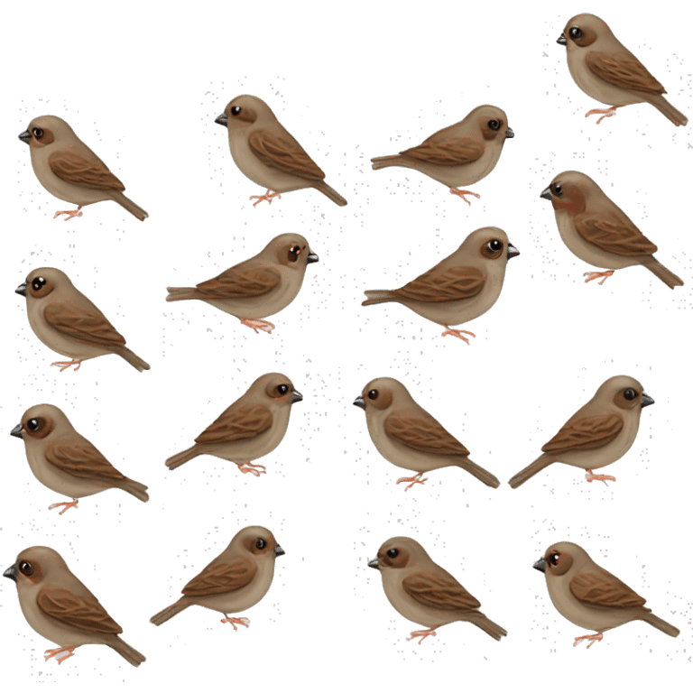 a little sparrow birds emoji