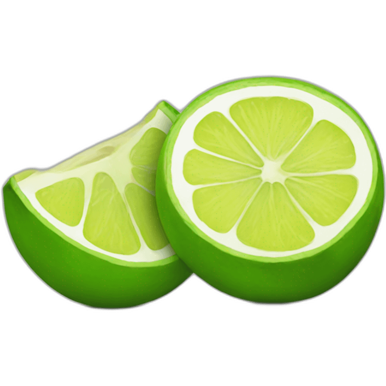 green lemon cut emoji