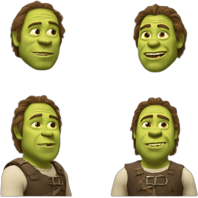 Shrek as Rick Ashley emoji