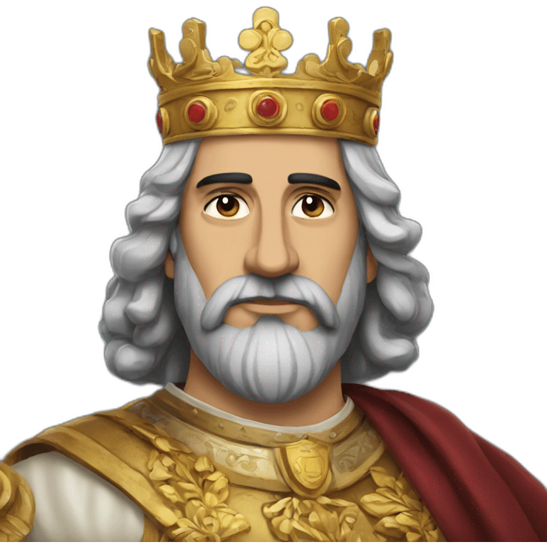 Armenian king looking right emoji