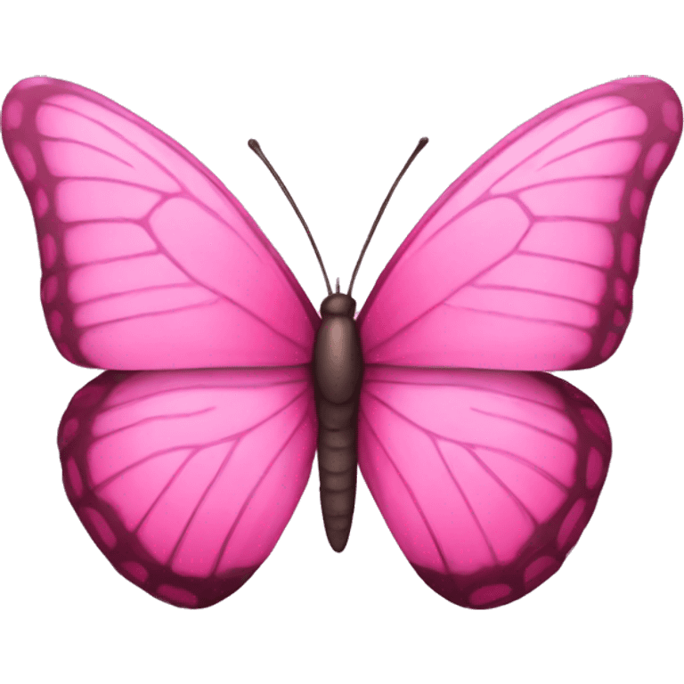 Pink butterfly  emoji