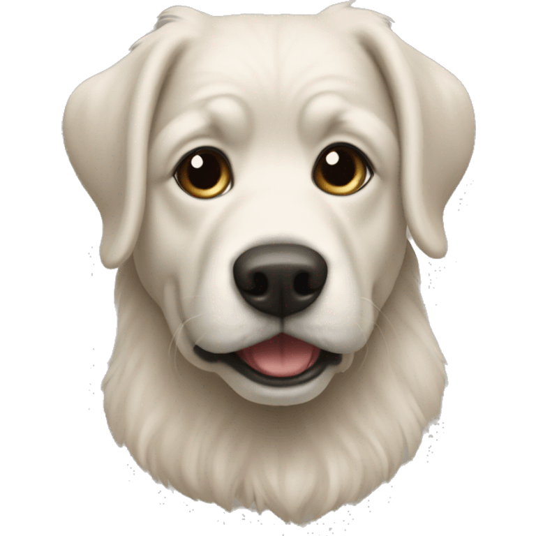 Dog shaped to a questonmark emoji