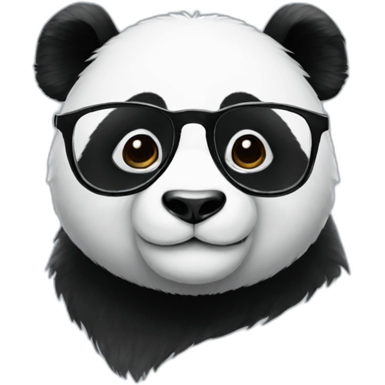 Panda with glasses emoji