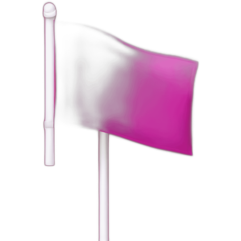 big fuchsia flag with white word "idea" emoji