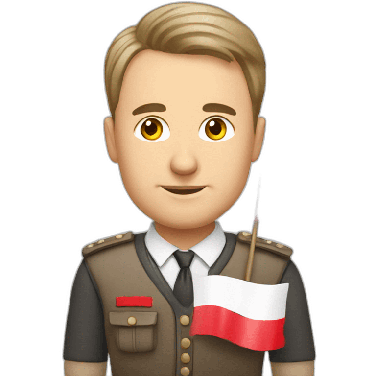 polish man with polish falg emoji