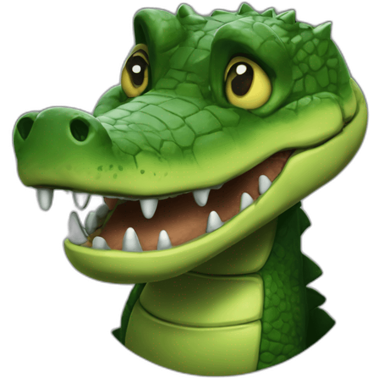 fnaf related animatronic alligator as a coin emoji