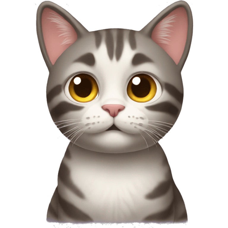 Un gato hecho un coco emoji