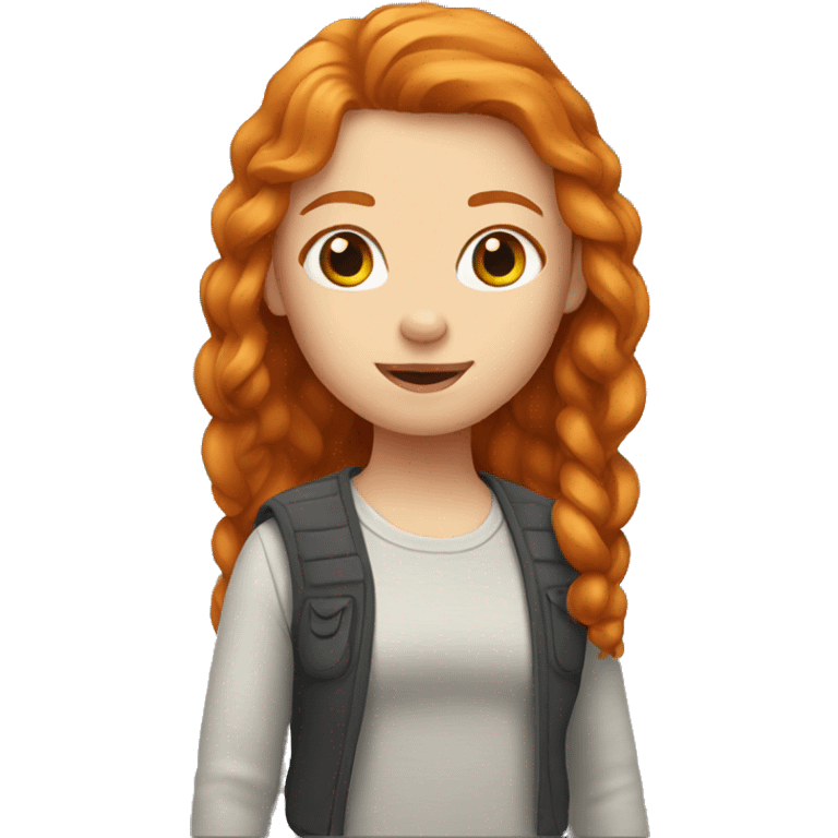 Ginger girl emoji