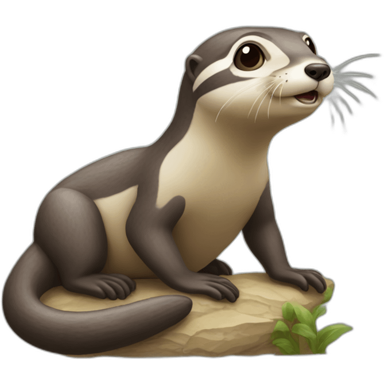 Caca sur loutre emoji