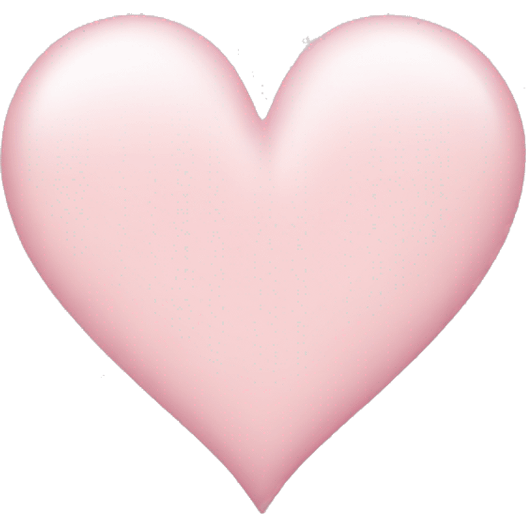 Light soft pink heart emoji