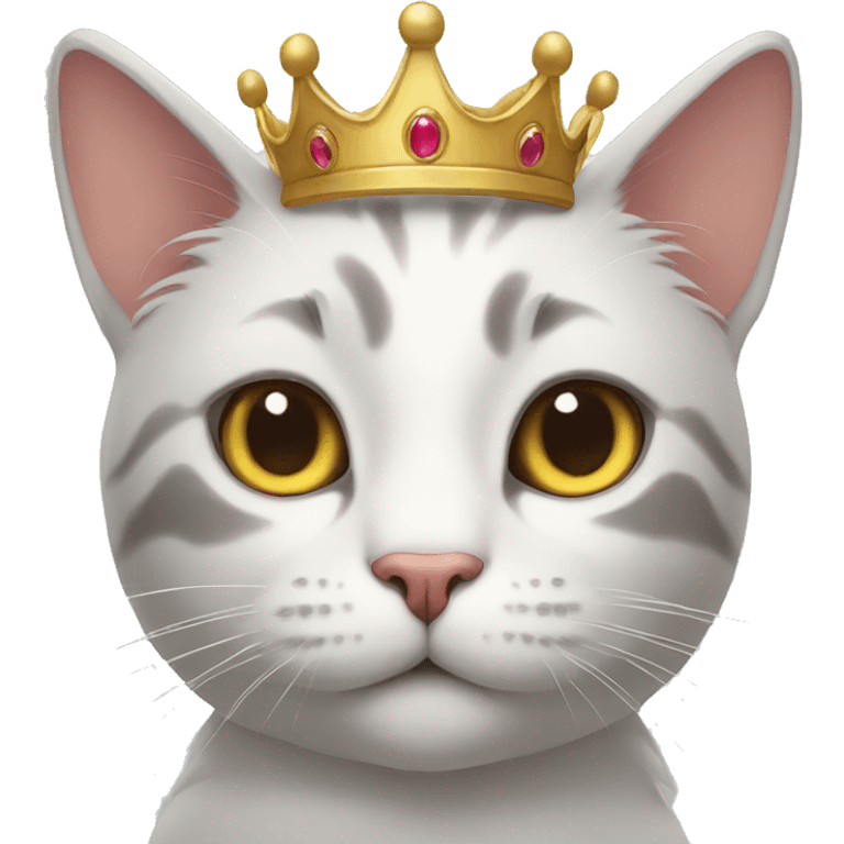 Cat with crown  emoji