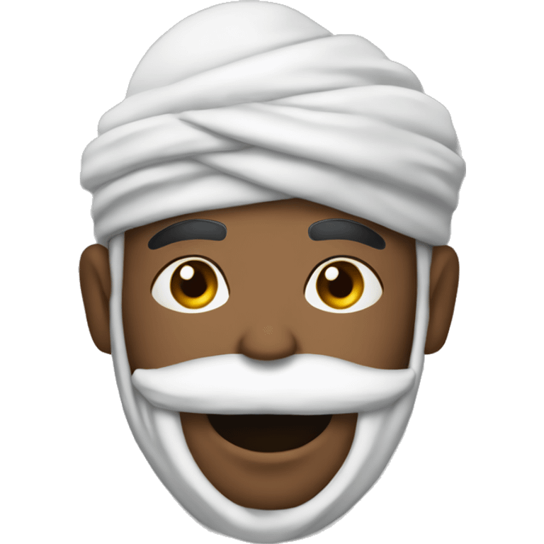 A turban man wearing drip emoji