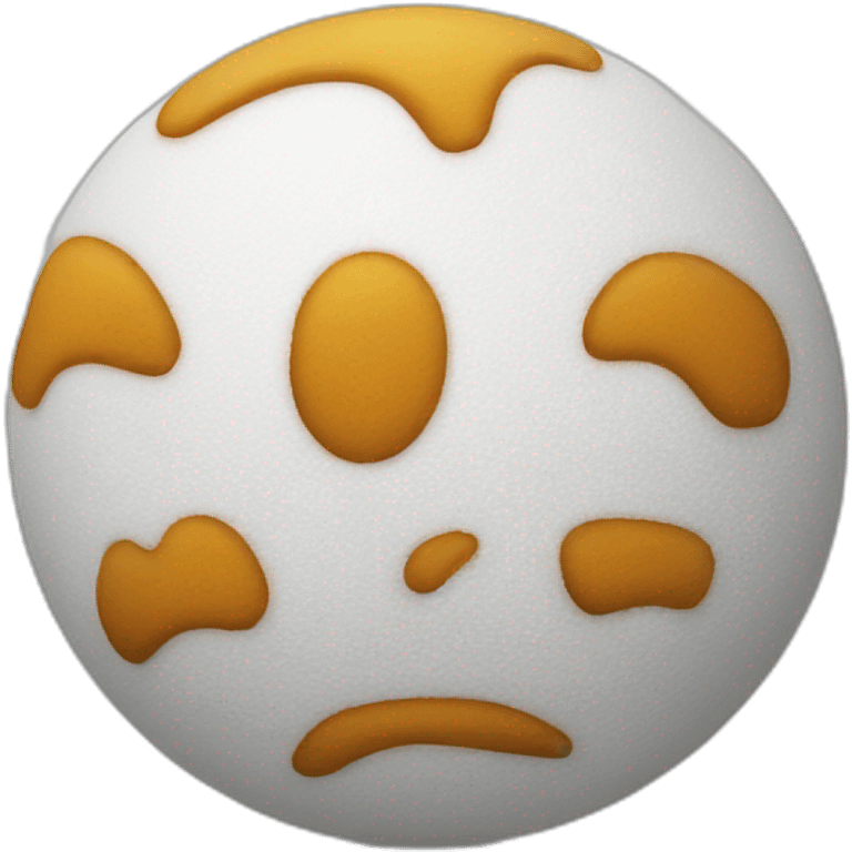 A foam ball emoji