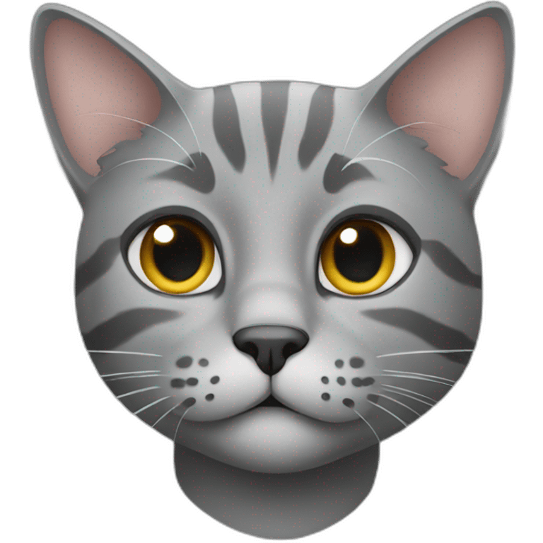 Grey cat emoji