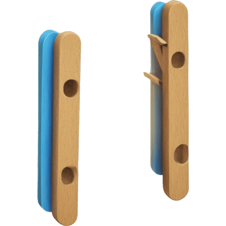 clothes peg made out of wood emoji